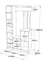 Hanah Home Dd7-W Recibidor Blanco 113,6x180x35cm